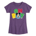 thumbnail image 1 of Disney Jr - Oh Boy  - Toddler & Youth Girls Short Sleeve Graphic T-Shirt, 1 of 5