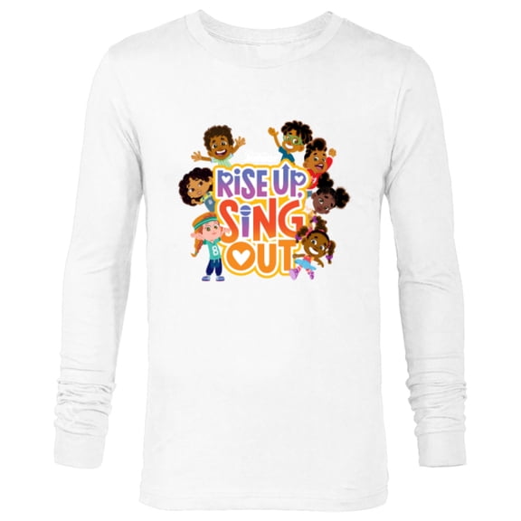 Disney Jr. Rise Up Sing Out Musical Celebration - Long Sleeve T-Shirt for Men - Customized-White