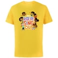 thumbnail image 1 of Disney Jr. Rise Up Sing Out Musical Celebration - Short Sleeve Cotton T-Shirt for Adults - Customized-Yellow, 1 of 5