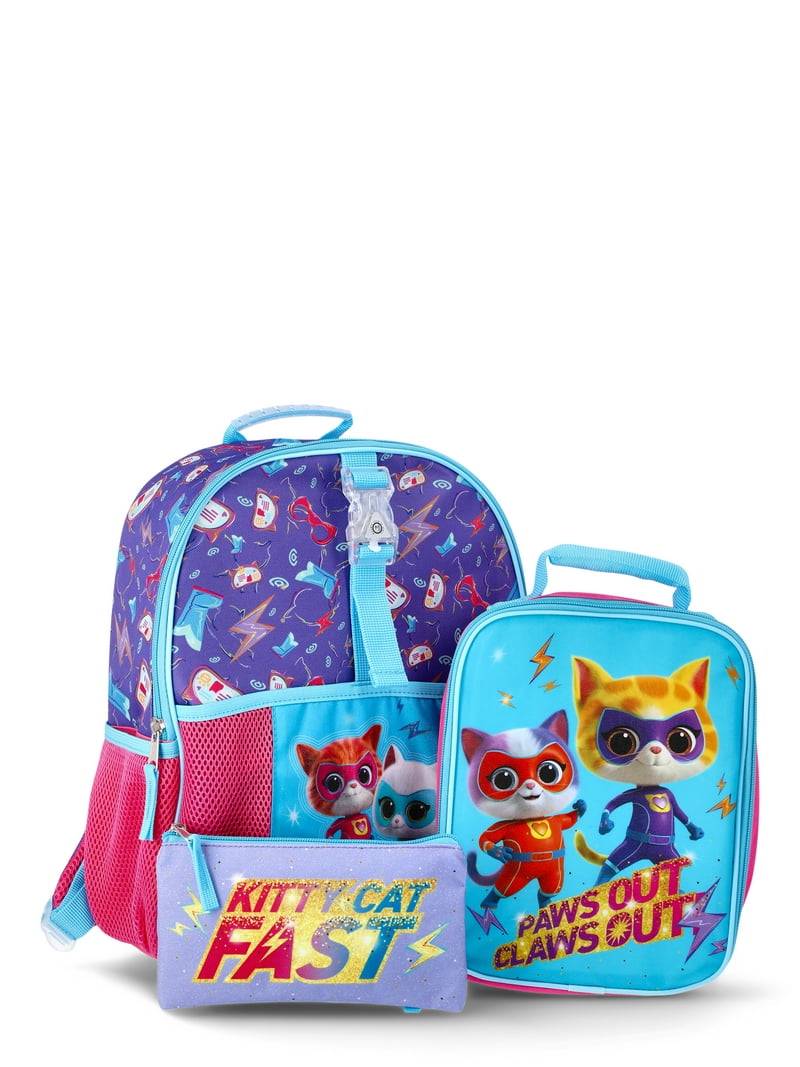 Disney Jr SuperKitties Toddler Girls 14" 4-Piece Backpack Set, Purple - Walmart.com Disney Jr SuperKitties Toddler Girls 14" 4-Piece Backpack Set, Purple - Walmart.com