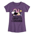 thumbnail image 1 of Disney Jr - Todays Forecast Laughter Sunshine  - Toddler & Youth Girls Short Sleeve Graphic T-Shirt, 1 of 5