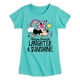 thumbnail image 1 of Disney Jr - Todays Forecast Laughter Sunshine  - Toddler & Youth Girls Short Sleeve Graphic T-Shirt, 1 of 5