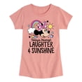 thumbnail image 1 of Disney Jr - Todays Forecast Laughter Sunshine  - Toddler & Youth Girls Short Sleeve Graphic T-Shirt, 1 of 5