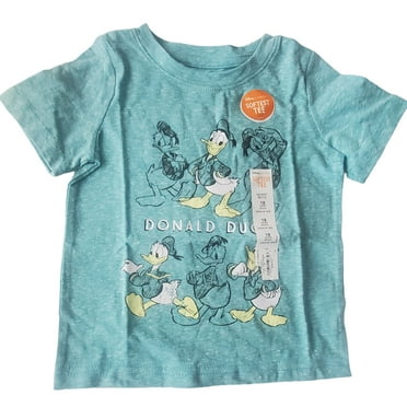Disney Jumping Bean Donald Duck Green Wash Infant Boys Short Sleeve Tee