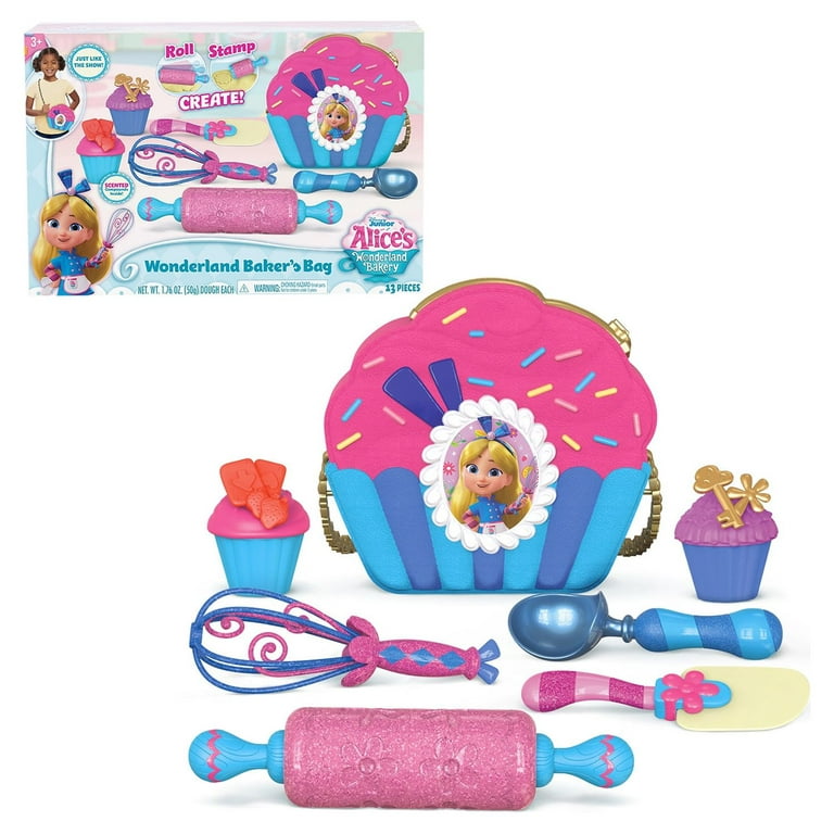 Disney Junior Alice’s Wonderland Bakery Bag Set with Toy Kitchen  Accessories, Kids Ages 3 and Up, Officially Licensed Kids Toys for Ages 3  Up, Gifts