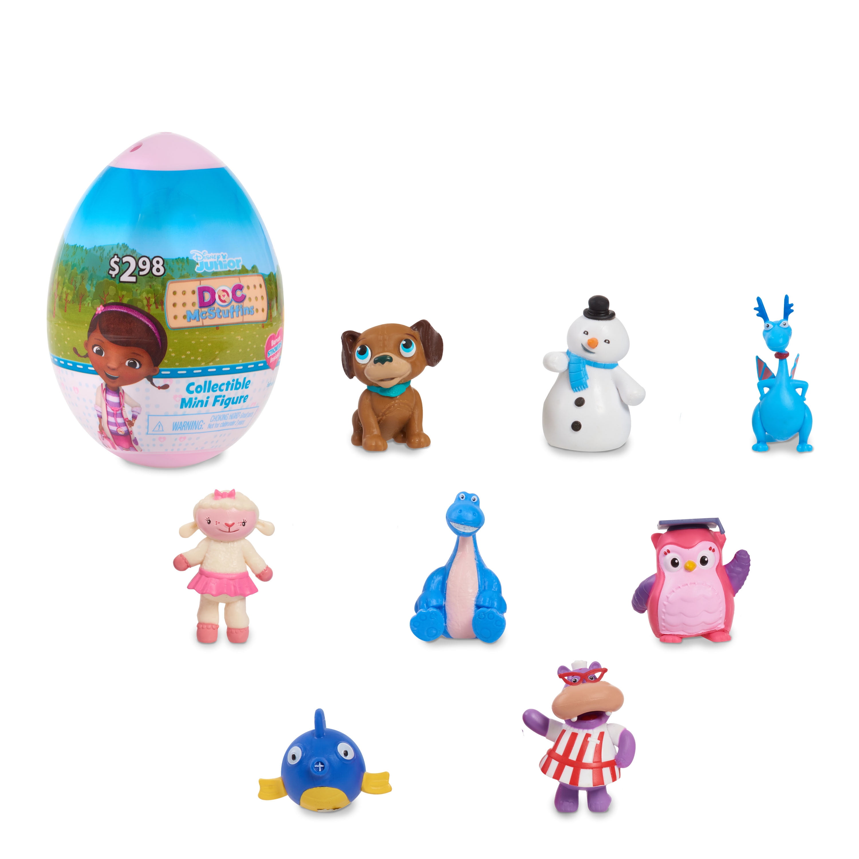 Disney Doc McStuffins Holiday Mini Figure Capsule Ornaments and Stocking  Stuffers, Officially Licensed Kids Toys for Ages 3 Up, Gifts and Presents 