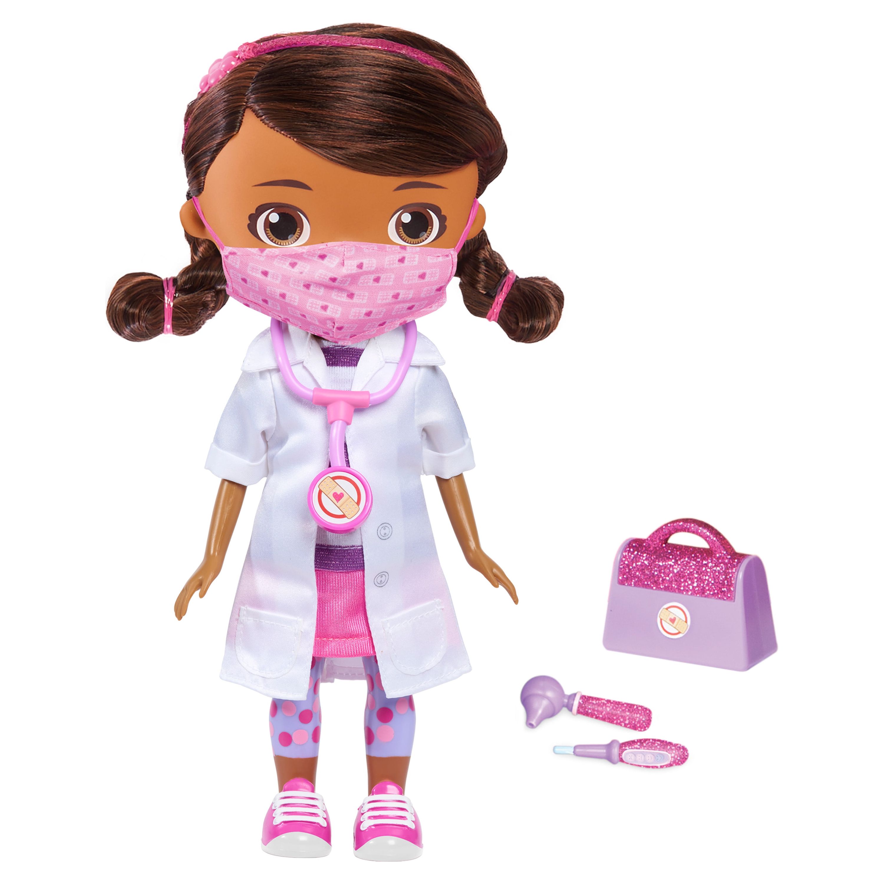 Disney Junior Doc McStuffins Wash Your Hands Singing Doll, With Mask & Accessories, Officially Licensed Kids Toys for Ages 3 Up, Gifts and Presents - image 1 of 5