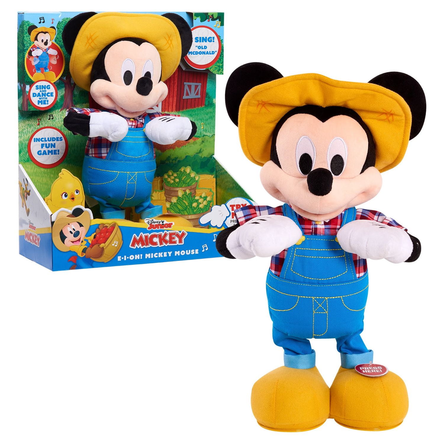 Disney Classics Character Heads, Mickey Mouse, 13-Inch Plushie, Soft Pillow  Buddy Toy for Kids, Officially Licensed Kids Toys for Ages 2 Up, Gifts and  Presents 