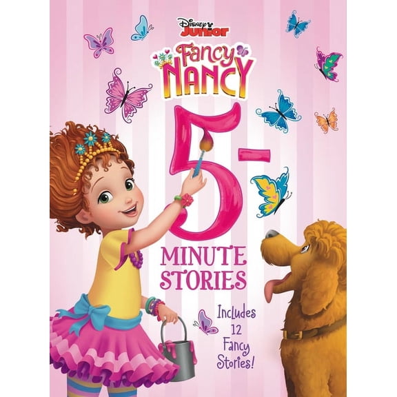 Pre-Owned Disney Junior Fancy Nancy Disney Junior Fancy Nancy: 5-Minute Stories, (Hardcover)