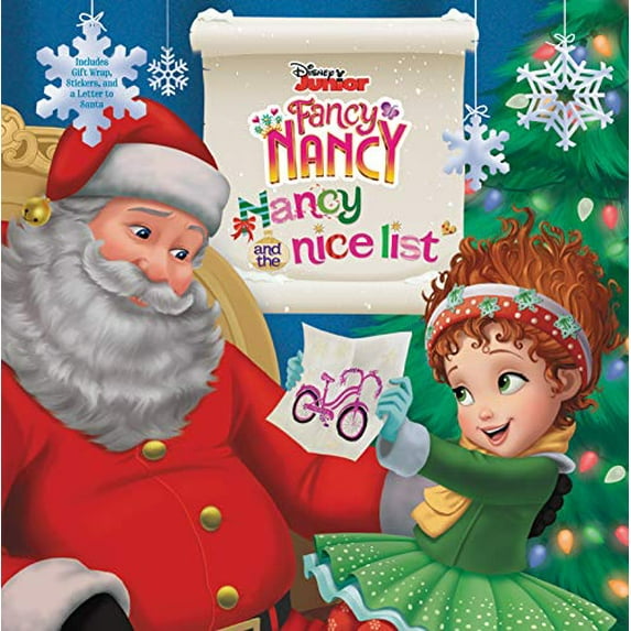 Pre-Owned Disney Junior Fancy Nancy Disney Junior Fancy Nancy: Nancy and the Nice List: A Christmas Holiday Book for Kids, (Hardcover)