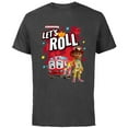thumbnail image 1 of Disney Junior Firebuds Bo and Flash Fire Truck Let’s Roll - Short Sleeve Cotton T-Shirt for Adults - Customized-Charcoal, 1 of 5
