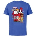 thumbnail image 1 of Disney Junior Firebuds Bo and Flash Fire Truck Let’s Roll - Short Sleeve Cotton T-Shirt for Adults - Customized-Royal Heather, 1 of 5