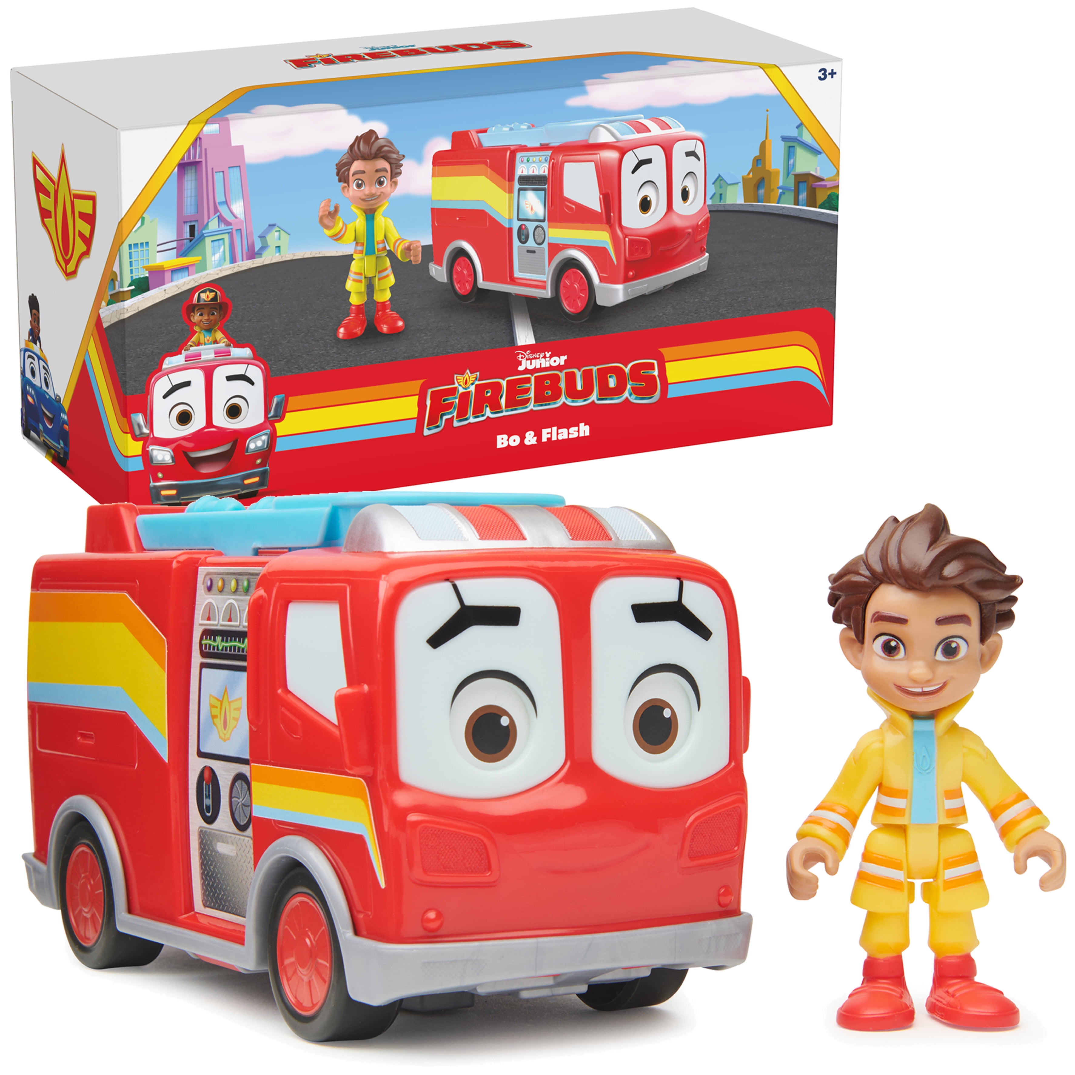 Disney Junior Firebuds, Violet and Axl Diecast Metal Ambulance Toy