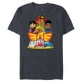 thumbnail image 1 of Disney Junior Firebuds Full Team and Logo - Short Sleeve Blended T-Shirt for Adults - Customized-Navy Heather, 1 of 5