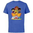 thumbnail image 1 of Disney Junior Firebuds Full Team and Logo - Short Sleeve Cotton T-Shirt for Adults - Customized-Royal Heather, 1 of 5