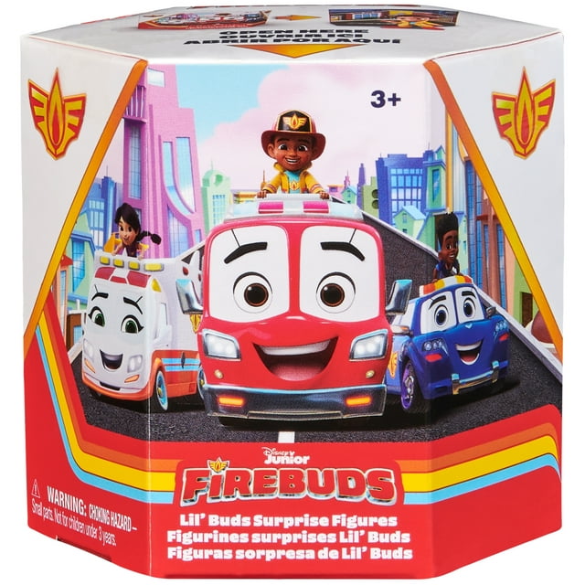 Disney Junior Firebuds, Lil Buds Surprise Toy Figures with Sticker for Kids Ages 3+ (Styles May Vary)