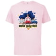 thumbnail image 1 of Disney Junior Firebuds Team Work Together - Short Sleeve Cotton T-Shirt for Adults - Customized-Soft Pink, 1 of 5