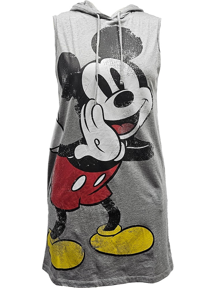 Disney Mickey Mouse Junior Hooded Tank Dress, S-XL (Women's)