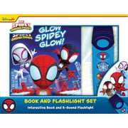 Disney Junior Marvel Spidey and His Amazing Friends Glow Spidey Glow! Book and 5-Sound Flashlight Set Hardcover