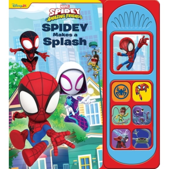 Disney Junior Marvel Spidey and His Amazing Friends: Spidey Makes a Splash Sound Book (Board Book)