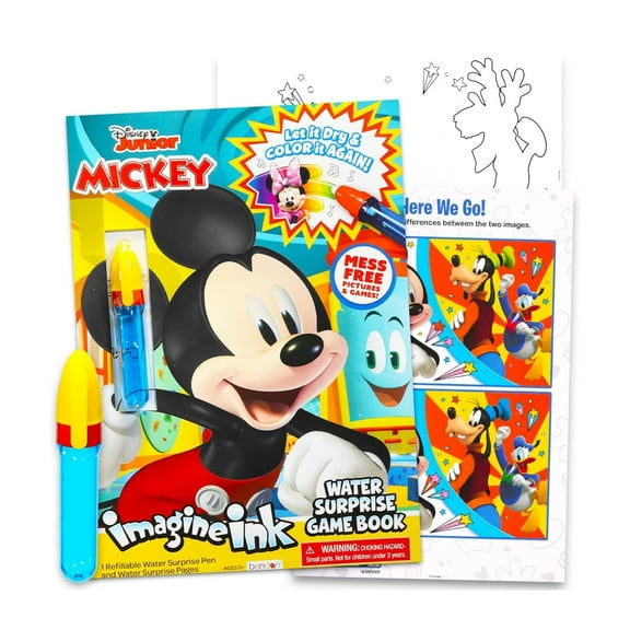 Disney Junior Mickey Imagine Ink with water surprise game book, mess-free marker
