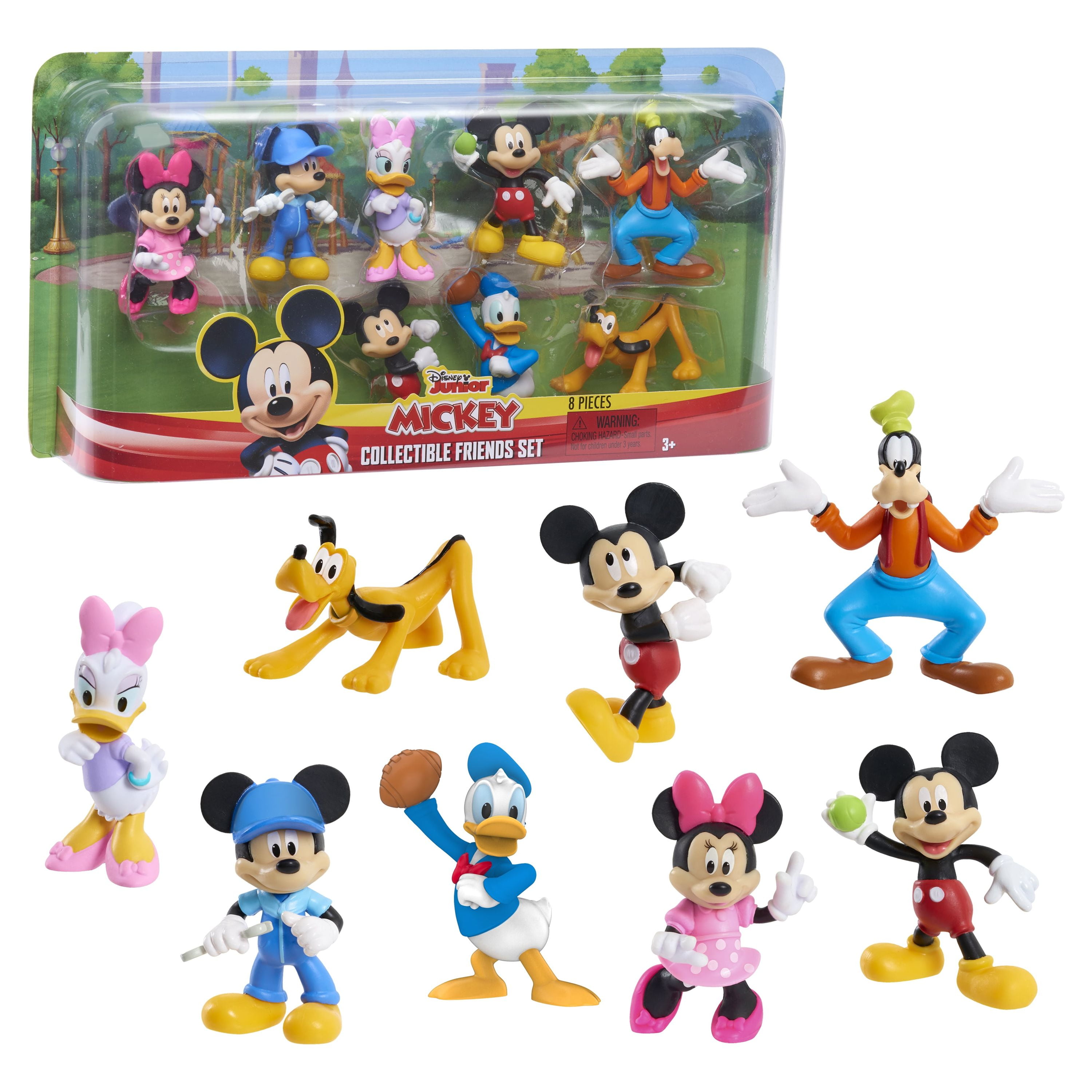 Disney Junior Mickey Mouse 7-Piece Figure Set, Kids Toys for Ages 3 Up, Size: 6.0 inches; 2.0 inches; 10.0 Inches