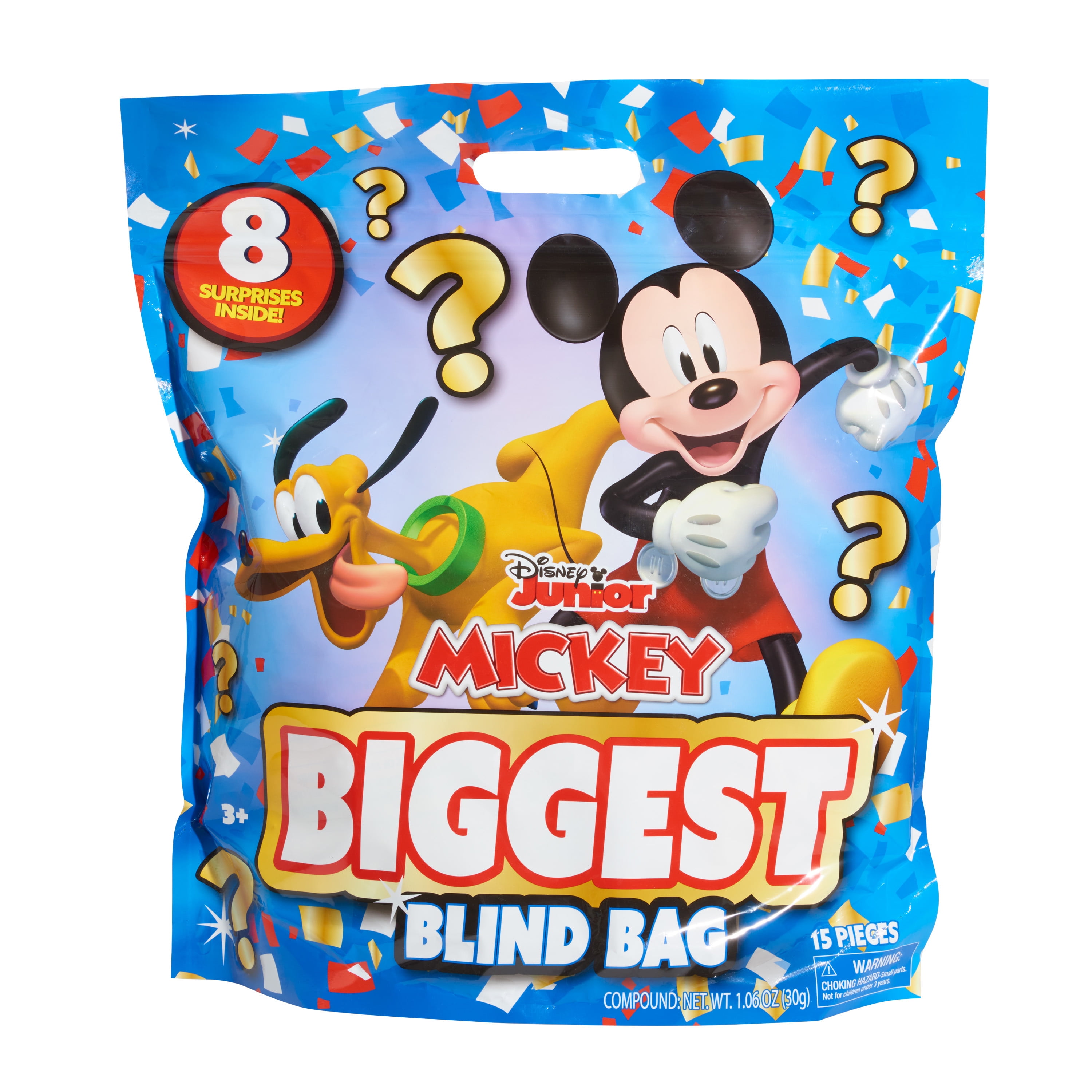 Disney Junior Mickey Mouse Biggest Blind Bag Ever, 8 pieces, Officially  Licensed Kids Toys for Ages 3 Up, Gifts and Presents 