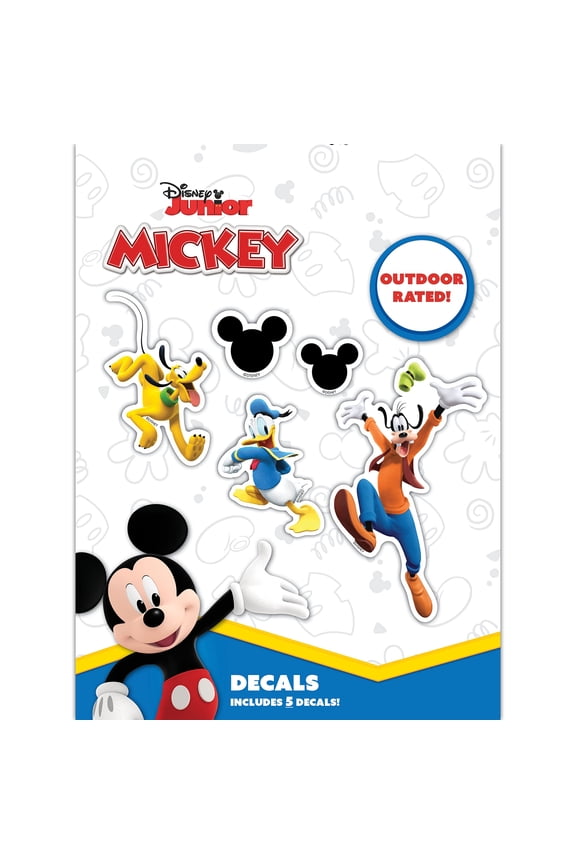 Disney Junior Mickey Mouse Clubhouse Decals - Goofy, Pluto, Donald Duck Stickers for Kids and Adults - Vinyl Decals for Laptop, Tumbler, Water Bottle, Vehicles - Licensed Disney Stickers