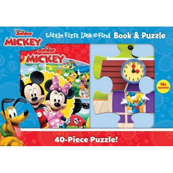 Disney Junior Mickey Mouse Clubhouse: Little First Look and Find Book and Puzzle (Hardcover)