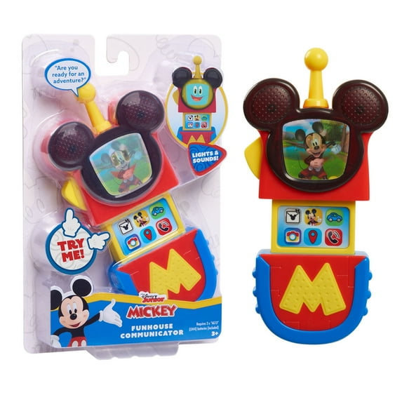 Disney Junior Mickey Mouse Funhouse Communicator with Lights and Sounds, Officially Licensed Kids Toys for Ages 3 Up, Gifts and Presents