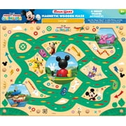 Disney Junior Mickey Mouse Wooden Magnetic Maze Fine Motor Skill Activity Board for Toddlers, Preschool Learning Maze, Travel & Quiet Time Toy Ages 3+