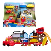 Disney Junior Mickey Mouse Happy Camper Lights and Sounds Playset, 10-pieces Baby and Toddler Toys