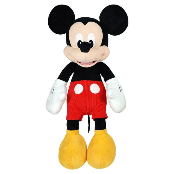 Disney Junior Mickey Mouse Jumbo 25-inch Plush Mickey Mouse, Officially Licensed Kids Toys for Ages 2 Up, Gifts and Presents