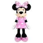 Disney Junior Mickey Mouse Jumbo 25-inch Plush Minnie Mouse Doll, Pink, Super Soft Plush, Kids Toys for Ages 2 Up by Just Play