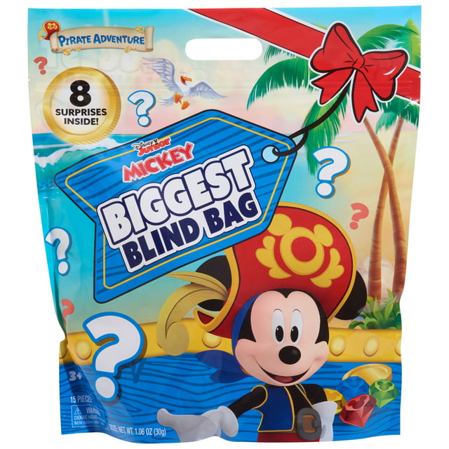 Disney Junior Mickey Mouse Pirate Adventure Biggest Blind Bag, Officially Licensed Kids Toys for Ages 3 Up, Gifts and Presents
