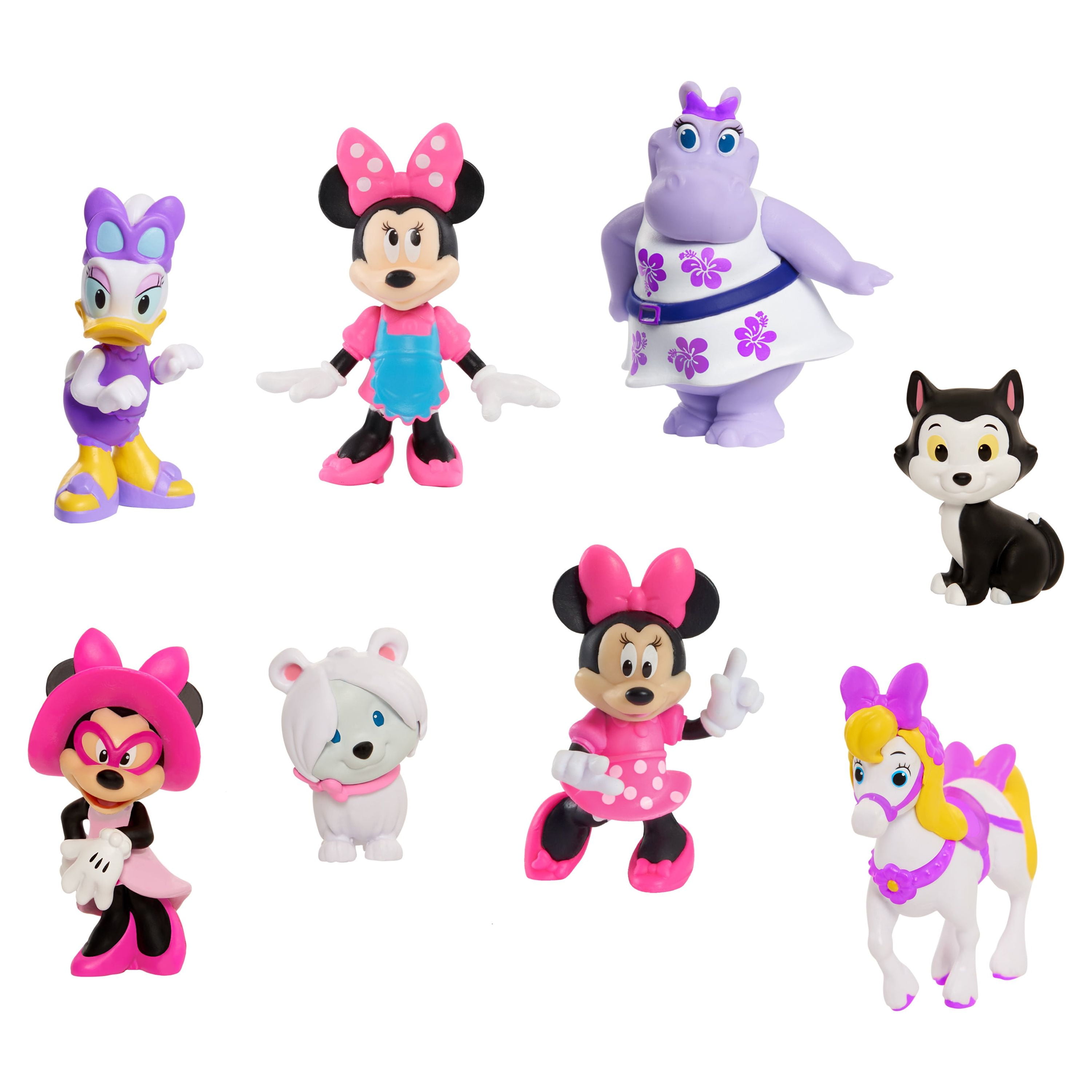 Disney Junior Minnie Mouse 8-Piece Collectible Figure Set, Officially  Licensed Kids Toys for Ages 3 Up, Gifts and Presents 