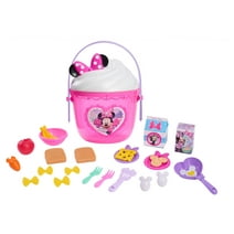 Disney Junior Minnie Mouse Fab Food Bucket, 25-pieces, Pretend Kitchen Playset, Kids Toys for Ages 3 up