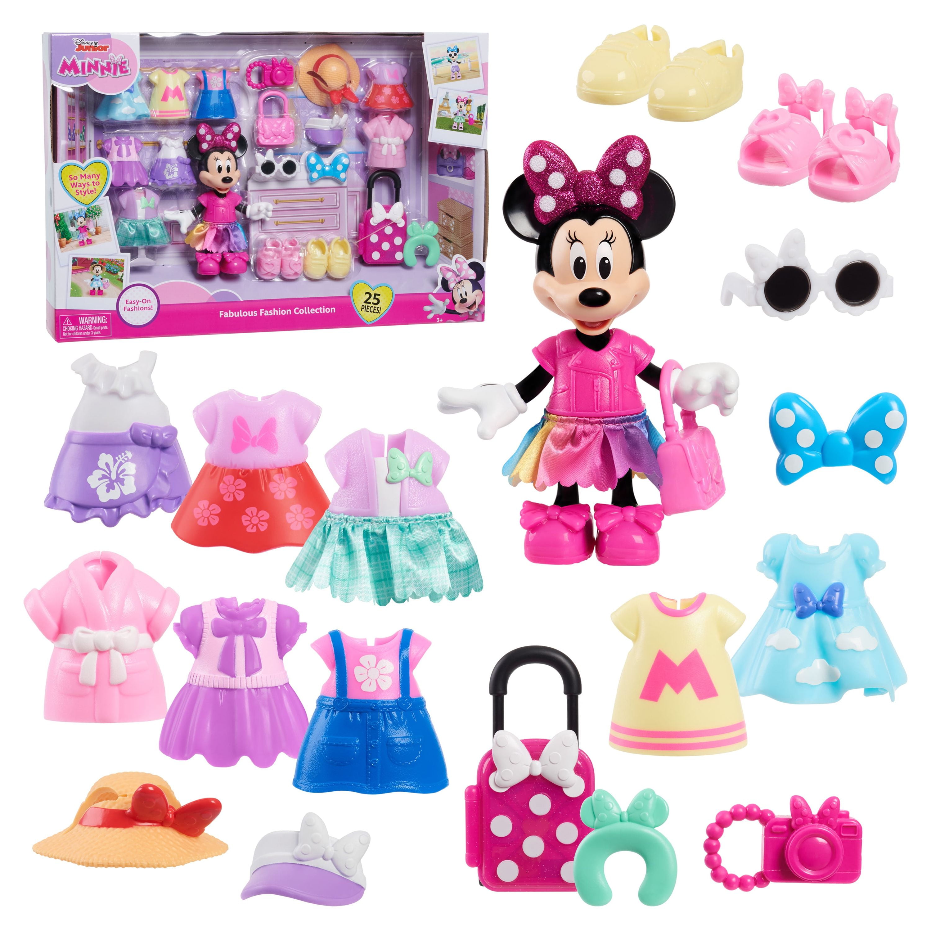 Disney Junior Minnie Mouse 7-Piece Figure Set, Kids Toys for Ages 3 Up, Size: 11.75 inches; 2.0 inches; 6.0 Inches