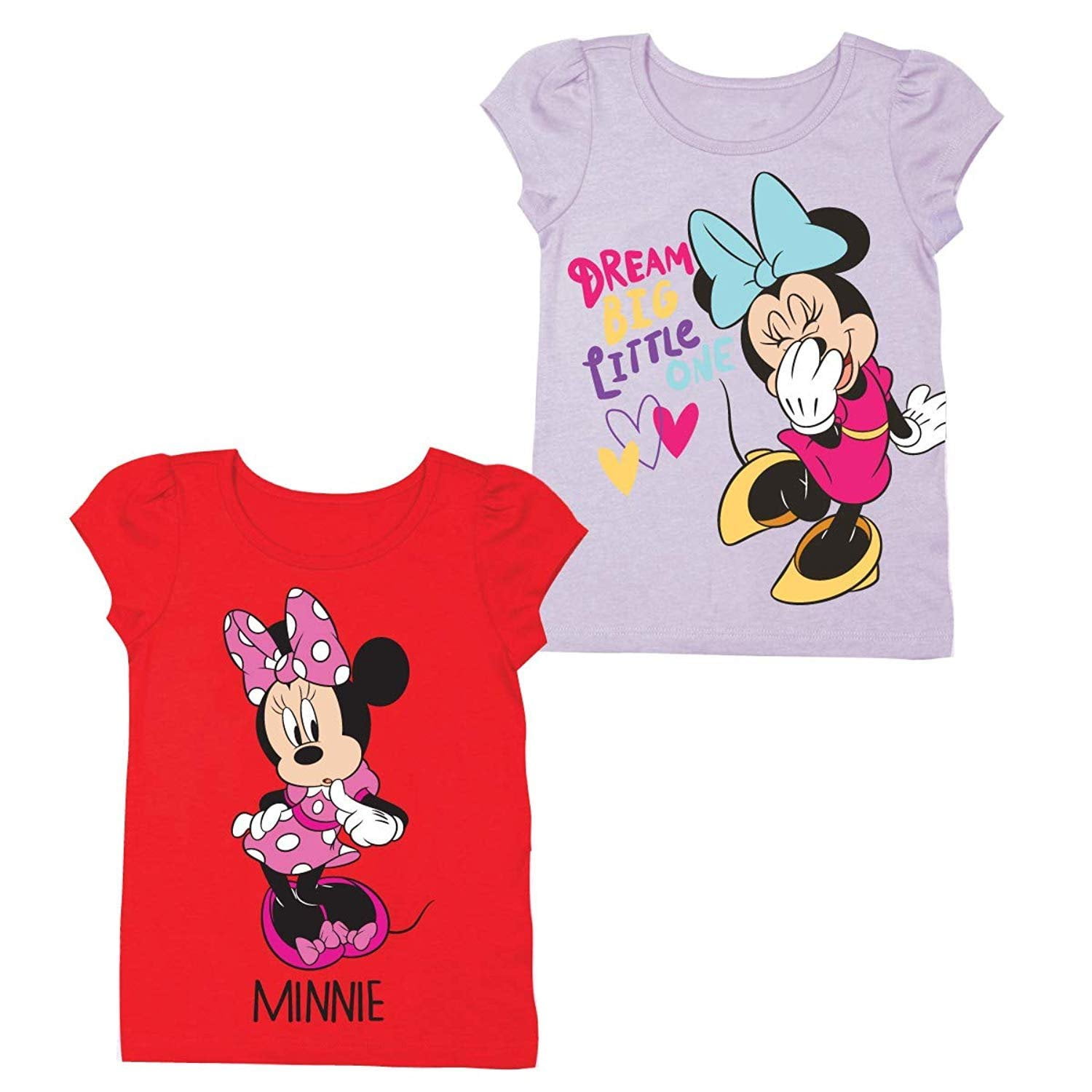 Disney Junior Minnie Mouse Shirt 2 Pack of Minnie Mouse Tees