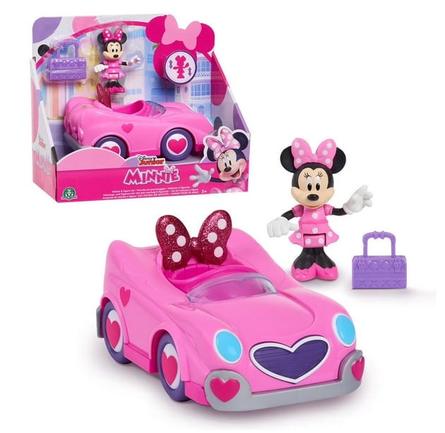 Disney Junior Minnie Mouse Vehicle & Figure Set, Car with Minnie Mouse ...
