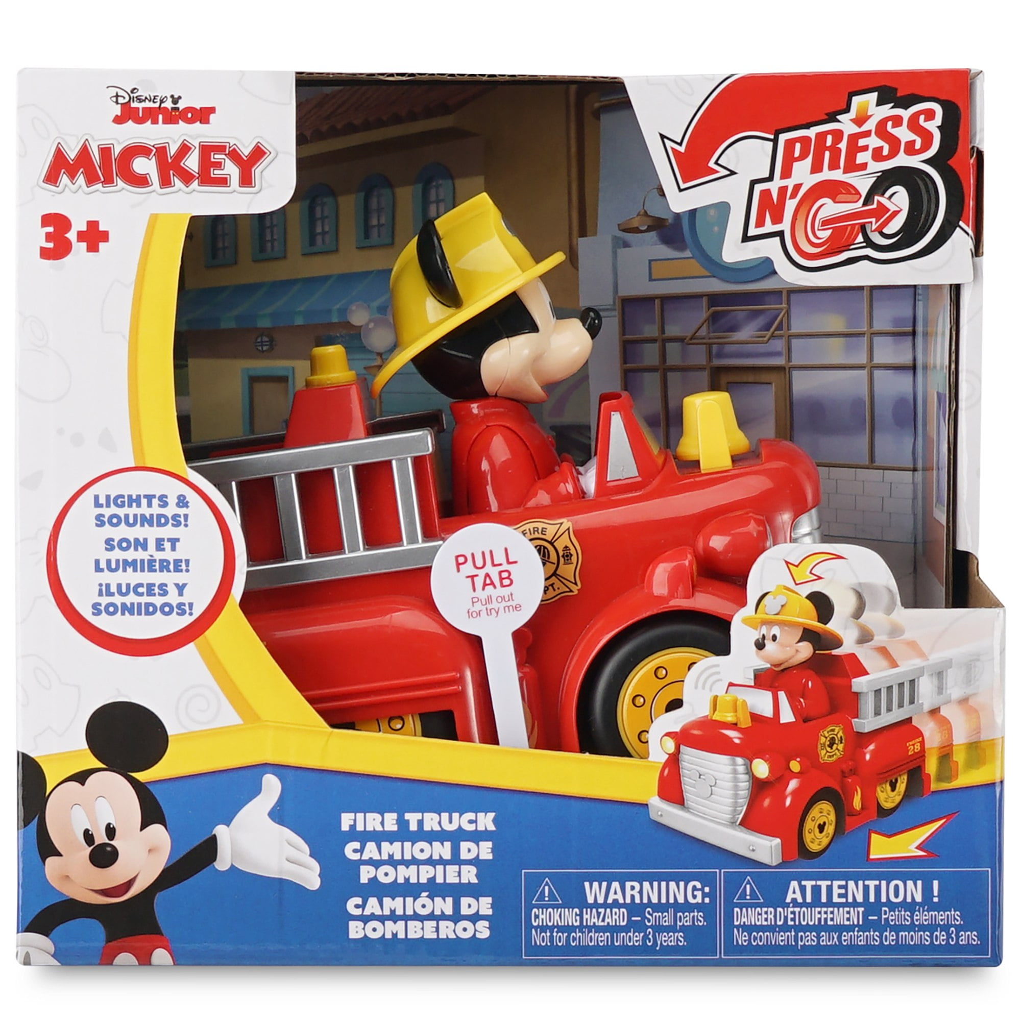 Disney Junior: Press N' Go Mickey Mouse Firetruck Red