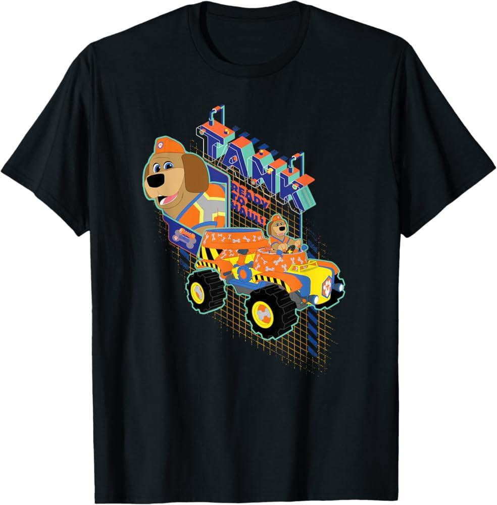 Disney Junior Pupstruction Tank Cement Mixer Ready Shirt, Size 5Xl, Tee