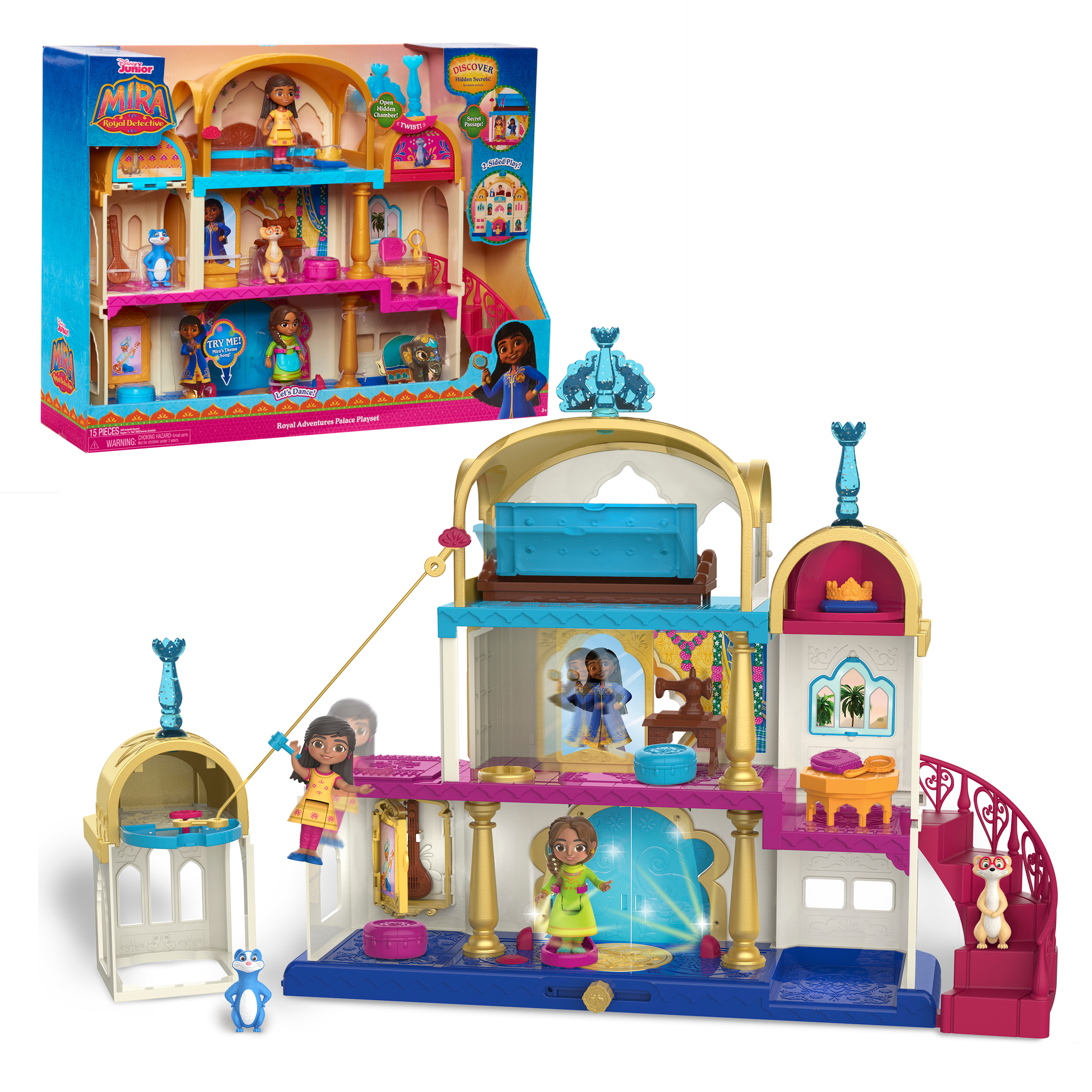 Disney Junior Royal Adventures Palace Playset, Officially Licensed Kids Toys for Ages 3 Up, Gifts and Presents - image 1 of 8