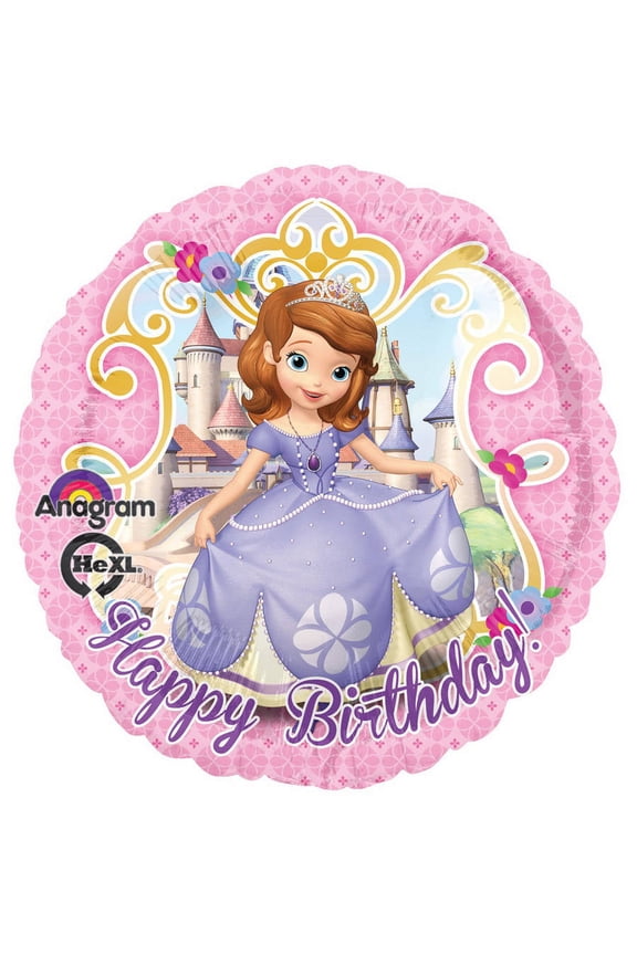 Disney Junior Sofia the First 18" Happy Birthday Foil Balloon