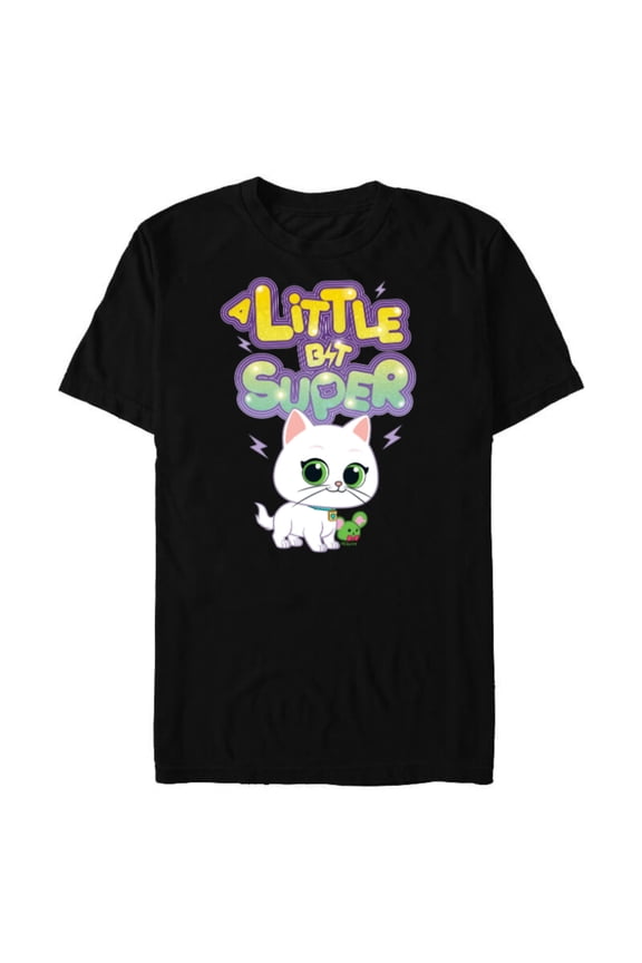 Junior SuperKitties Bitsy A Little Bit Super - Short Sleeve Blended T-Shirt for Adults - Customized-Black
