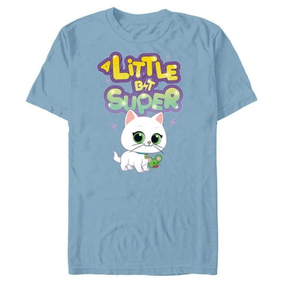 Disney Junior SuperKitties Bitsy A Little Bit Super - Short Sleeve Blended T-Shirt for Adults - Customized-Ocean Blue