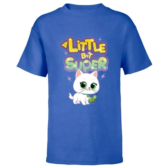 Disney Junior SuperKitties Bitsy A Little Bit Super - Short Sleeve T-Shirt for Kids - Customized-Royal