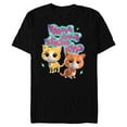 thumbnail image 1 of Disney Junior SuperKitties Brave Smart Strong Kind - Short Sleeve Blended T-Shirt for Adults - Customized-Black, 1 of 5
