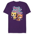 thumbnail image 1 of Disney Junior SuperKitties Brave Smart Strong Kind - Short Sleeve Blended T-Shirt for Adults - Customized-Purple, 1 of 5