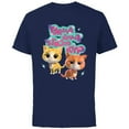 thumbnail image 1 of Disney Junior SuperKitties Brave Smart Strong Kind - Short Sleeve Cotton T-Shirt for Adults - Customized-Navy, 1 of 5
